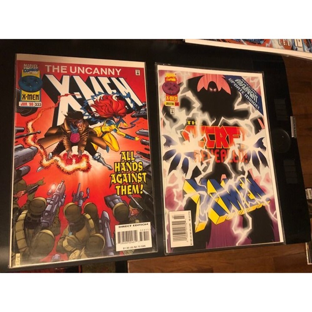 Marvel Uncanny X-Men #333 1st BastionX-Men #54 +X-Men #54 Onslaught December 91